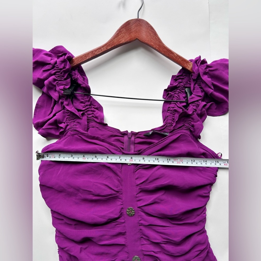 Zara Vibrant Purple Mini Dress - Picture 10 of 11